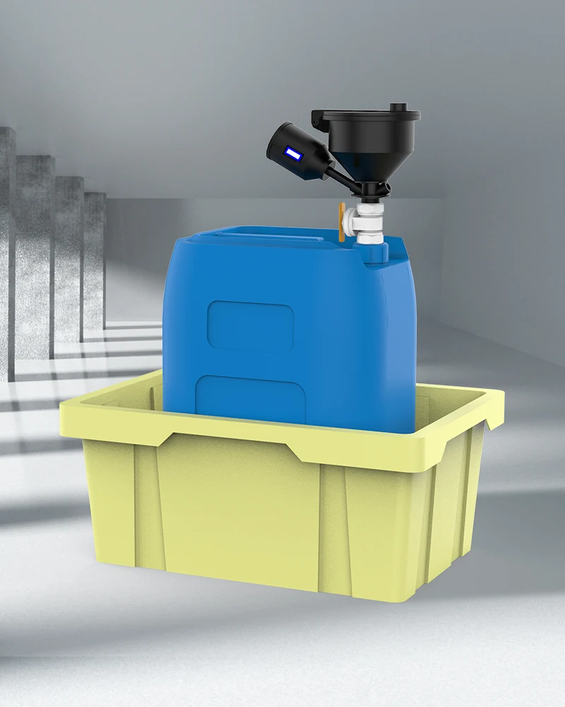 Cheminių tirpiklių atliekų piltuvo ryšuliai