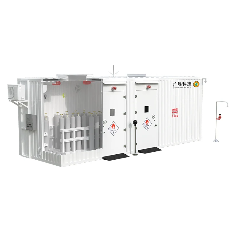 Sprogimui atsparus dujų balionų sandėliavimo konteinerių sandėlis